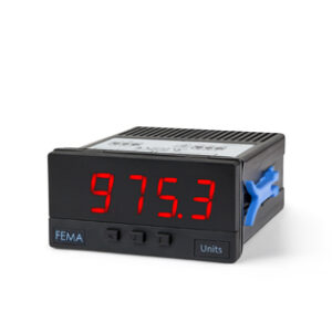 FEMA S40-A-H Panel meter + TrueRMS measure for AC voltage & current, powered 85 to 265 Vac/dc