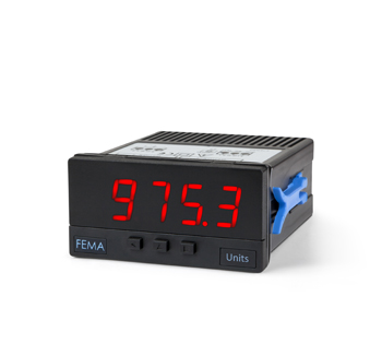 FEMA S40-D-L Panel meter for electrical DC signals in voltage and current powered from 11 to 60 Vdc and 24/48 Vac