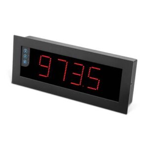 FEMA B24-C1-L-R-0-0 - Large display, 4 digits,60mm, impulse counter, rate meter, Periodmeter & 11-36Vdc, red colour