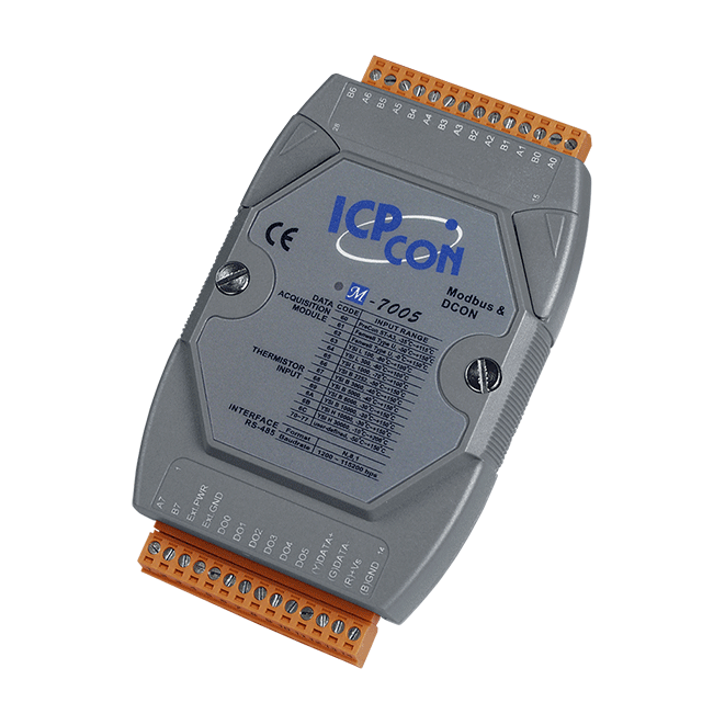 M-7005 8-ch Thermistor Input & 6-ch DO (Sink, NPN, 3.5~50VDC) Module