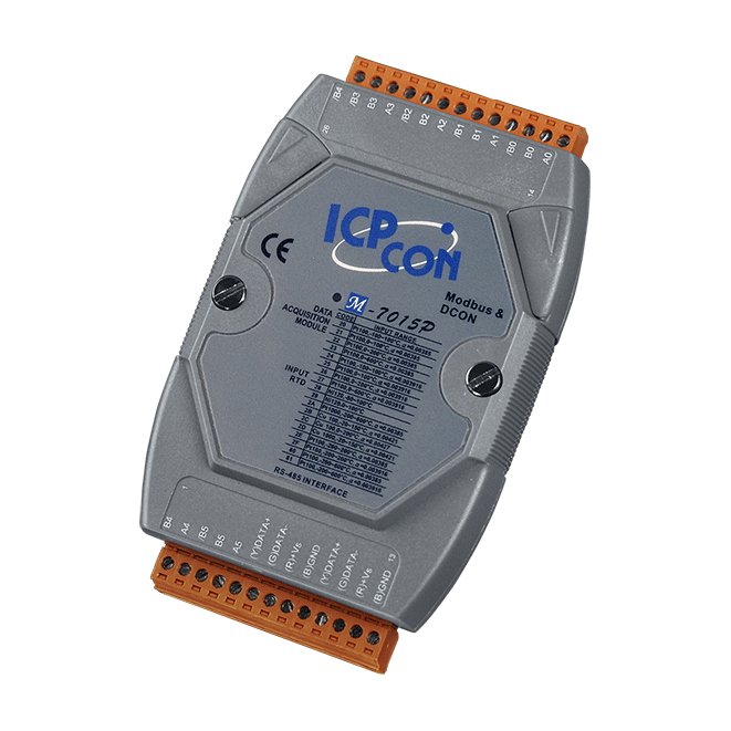 M-7015P 6-ch RTD Input Module with 3-wire Lead Resistance Elimination