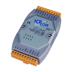 M-7060D 4-ch Isolated DI (Wet, 4~30 VDC) & 4-ch Signal Relay Module with LED Display