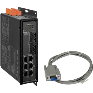 MSM-508FCS-T 8-port Industrial Ethernet Layer 2 Managed Switch with 2-Fiber Port (Single-mode, SC Connector)