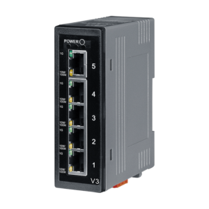 NS-205A Unmanaged 5-port Industrial 10/100 Mbps Ethernet Switch, +12 VDC ~ +56 VDC