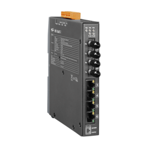NSM-206AFT-T 4-port 10/100 Mbps Ethernet with 2 fiber port Switch (Multi mode, ST connector) with metal case