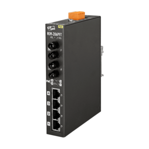 NSM-206PFT 4-port 10/100 Mbps PoE(PSE)Ethernet Switch with 2 fiber ports (Multi-mode, ST Connector)