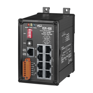 RSM-408 8-port Redundant Ring Switch with Isolated Power Input +10 VDC ~ +30 VDC with metal case