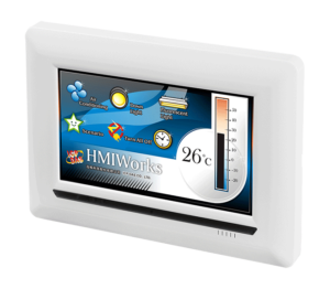 TPD-703-64 7" Touch HMI Device with 1 x RS-485, 1 x RS-232, Ethernet (PoE), 64 MB Flash