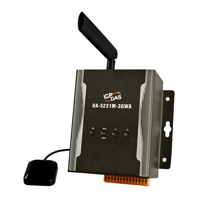 UA-5231M-3GWA IIoT Communication Server with 1 Ethernet Port, 3G Communication