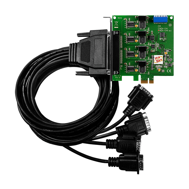 VEX-114i/D2 PCI Express, Serial Communication Board with 4 Isolated RS-232 ports