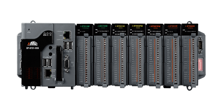 XP-8738-CE6 7-slot Win-GRAF Based PAC with x86 CPU and WinCE 6.0