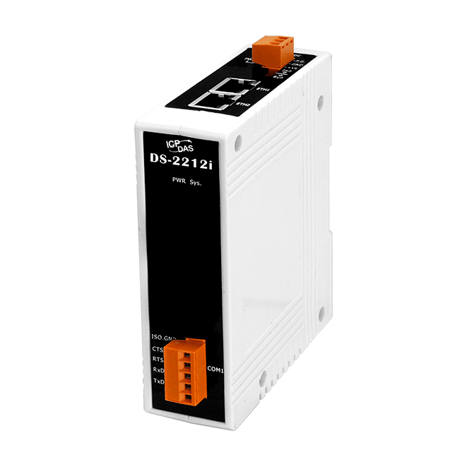 DS-2212i Device Server with 2-port Ethernet Switch & 1 Isolated RS-232 Port