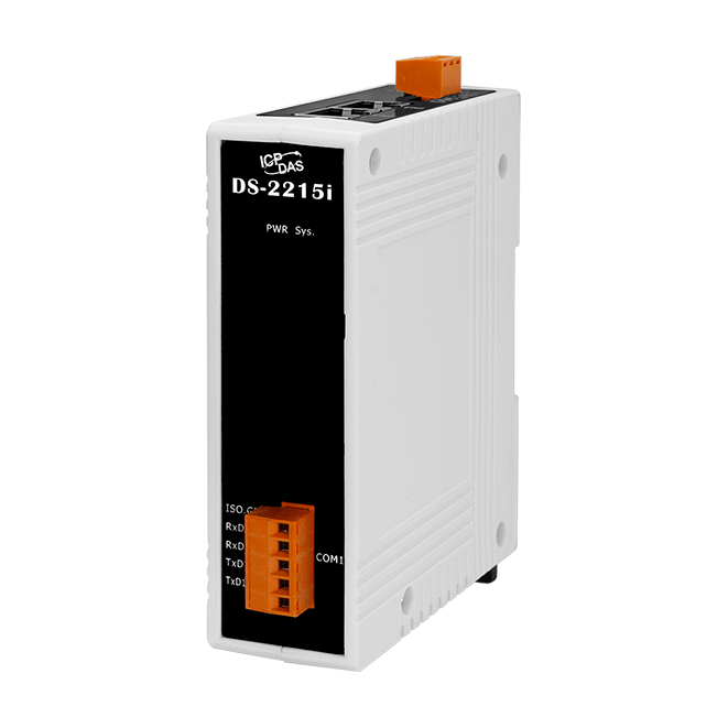 DS-2215i Device Server with 2-port Ethernet Switch & 1 Isolated RS-422/485 Port