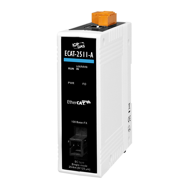 ECAT-2511-A EtherCAT to Single-mode Fiber Converter