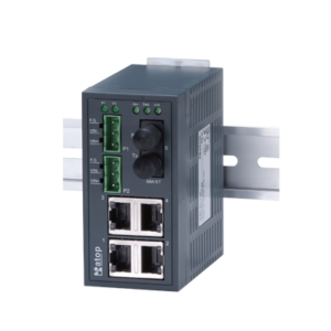 EH2005-Fm 5-Port Unmanaged Fast Ethernet Switch with Multi-mode Fiber, ST connector, 2 KM, plastic housing