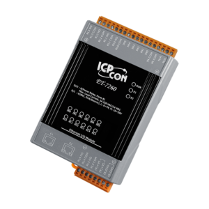 ET-7260 Ethernet I/O Module with 2-port Ethernet Switch, 6-ch Power Relay & 6-ch DI