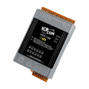 PET-7260 PoE Ethernet I/O Module with 2-port Ethernet Switch, 6-ch Power Relay & 6-ch DI
