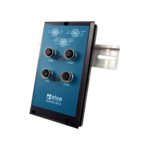 SE8502-Sis-M12 IP68 rated 2-Port Serial Device Server with M12 connectors with 2KV Isolation, certified by EN50155 & EN50121-4