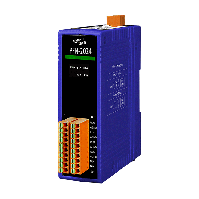 PFN-2024 PROFINET I/O Module (4-channel Isolated Analog Output Module)