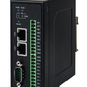 IO5202-DB9-16 Industrial Remote IO with 8 DI & 8 DO, 2x 10/100 LAN, 1x Serial Port (DB9)