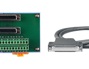 DN-37-A Female DB37 to Screw Terminal Board (Pitch= 5.08 mm) with DIN-rail Mounting (RoHS) Include: CA-3710A (DB37 Male to Female, 90º, 1M)