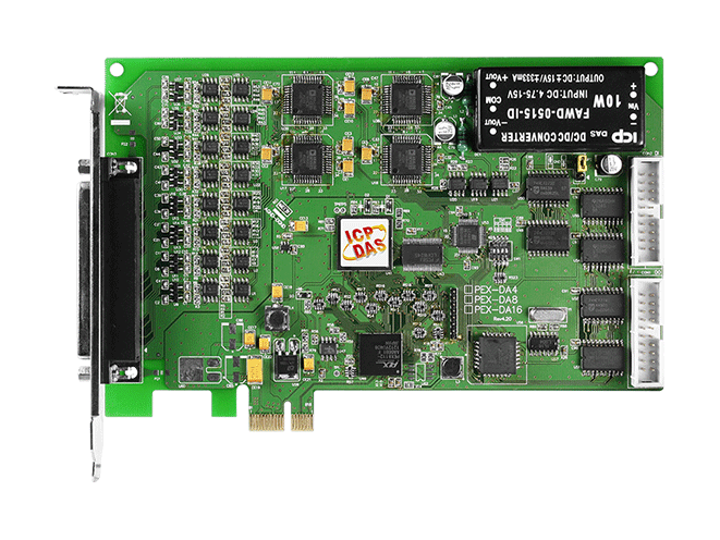 PEX-DA16 PCI Express, 16-ch, 14-bit AO Board