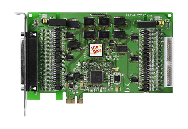 PEX-P32C32 PCI Express, 32-ch Isolated DI and 32-ch Open Collector Isolated (Sink, NPN) DO Board