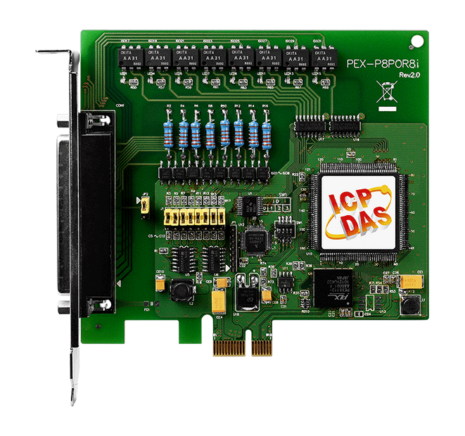 PEX-P16POR16i PCI Express, 16-ch Isolated DI and 16-ch PhotoMOS Relay Output Board
