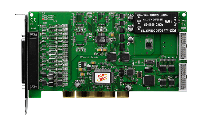 PISO-DA8U Universal PCI, 8-ch, 14-bit Isolated AO Board