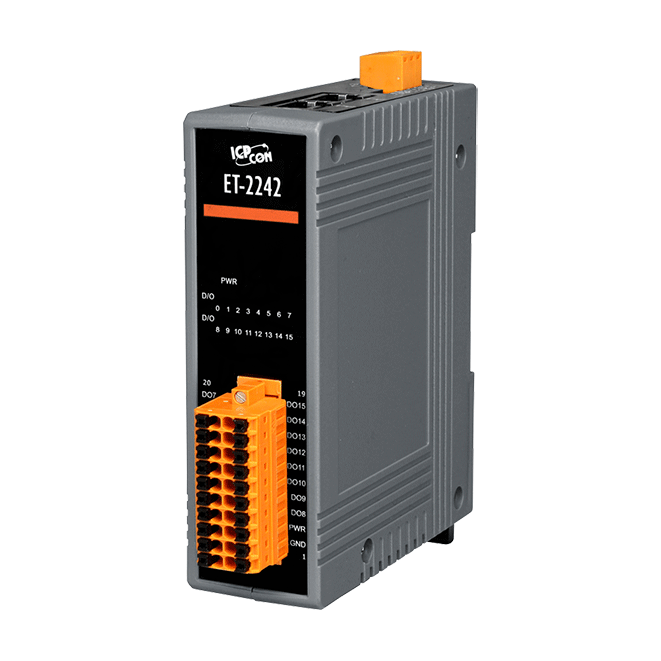 ET-2242U Ethernet I/O Module with 16-ch Sink/Source-type DO