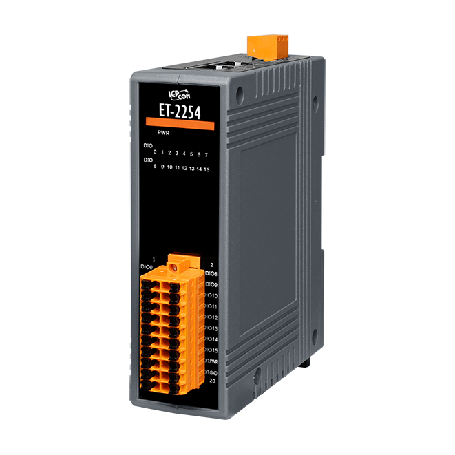 ET-2254 Ethernet I/O Module with 16-ch Universal DIO