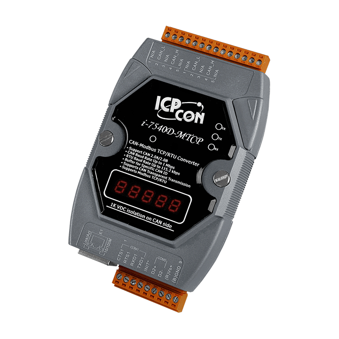 I-7540D-MTCP-G CAN to Ethernet/ Modbus Converter