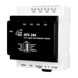 iSN-104 4-ch Liquid Leak Detection Module, supports Modbus/RTU & DCON protocols