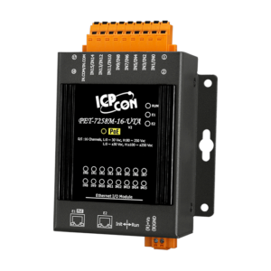 PET-7258M-16-UTA Ethernet I/O Module with 2-port Ethernet Switch and 16-ch Isolated DI, PoE (with −40°C to +75°C operating temperature) )