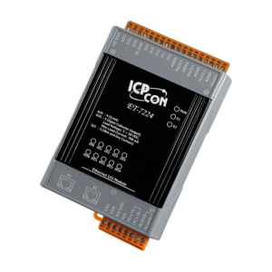 ET-7224 Ethernet I/O Module with 2-port Ethernet Switch, 4-ch AO, 5-ch DI and 5-ch DO