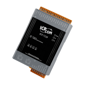 ET-7228 Ethernet I/O Module with 2-port Ethernet Switch and 8-ch AO
