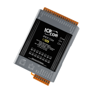 PET-7244 PoE Ethernet I/O Module with 2-port Ethernet Switch, 8-ch DI and 8-ch DO