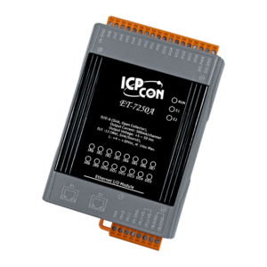 ET-7250A Ethernet I/O Module with 2-port Ethernet Switch, 12-ch DI and 6-ch DO