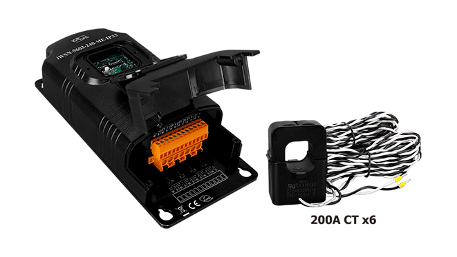 iWSN-9603-240-ME-IP33 iWSN Wireless 3-phase 2-loop intelligent power meter with 6 off 200A Current CT
