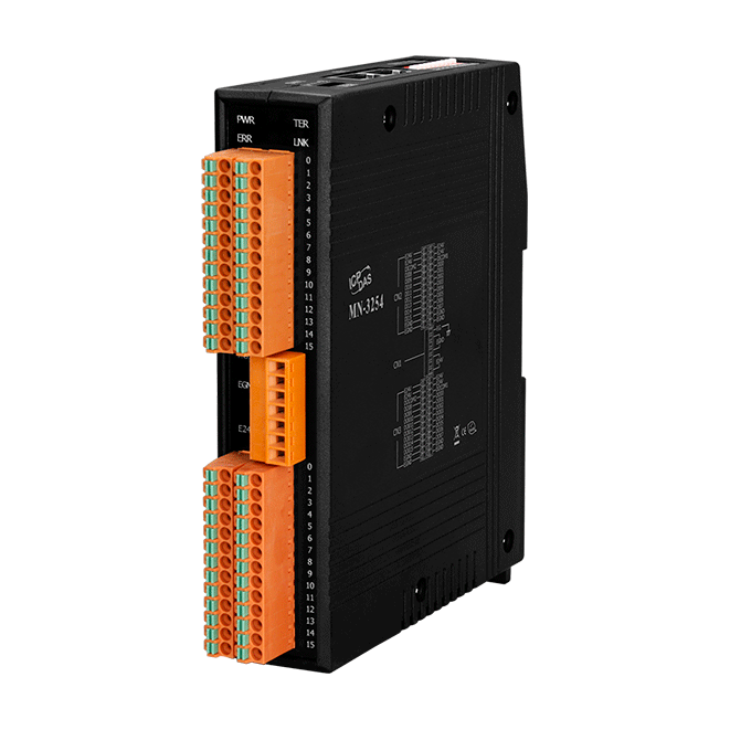 MN-3254T Distributed Motionnet 16-ch Isolated DI & 16-ch Isolated DO Module with Terminal Block