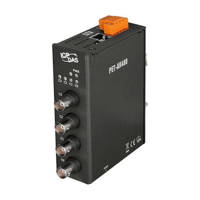 PET-AR400 PoE Ethernet High Speed Data Acquisition Module with 4-ch Accelerometer (IEPE) Inputs