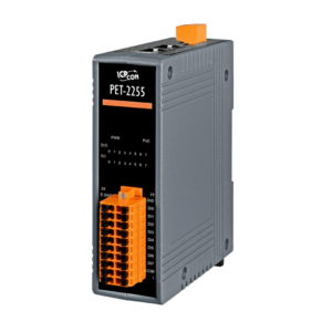 PET-2255 PoE Ethernet I/O Module with 8-ch DI and 8-ch Sink-type DO