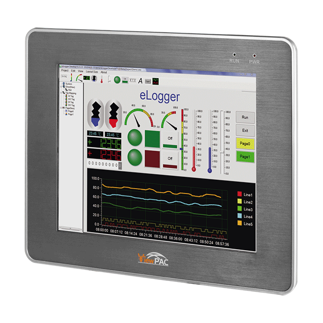 VP-4239-CE7 10.4" LCD InduSoft (300 tags) Based ViewPAC with 3 I/O slots