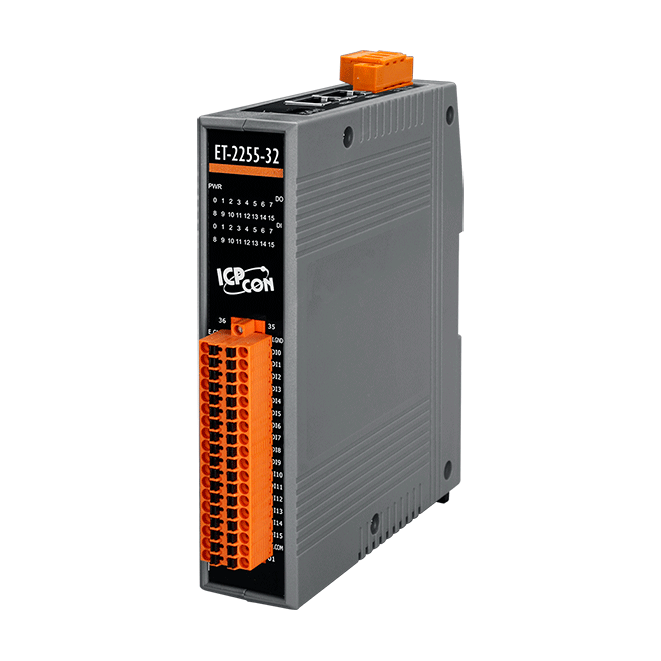 ET-2255-32 Ethernet I/O Module with 16-ch DI and 16-ch Sink-type DO