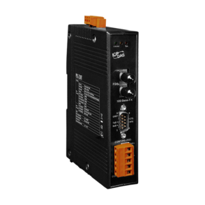 PDS-220FT Programmable (1x RS-232 and 1x RS-422/485) Serial-to-Fiber Device Server with Modbus Gateway & 1-port Multi-mode ST Fiber (2 km)