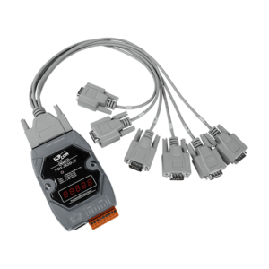 PDS-782D-25/D6 Programmable (7x RS-232 and 1x RS-485) Serial-to-Ethernet Device Server with LED Display