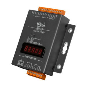 PDSM-734D Programmable (1x RS-232, 1x RS-485 and 1x RS-422/485) Serial-to-Ethernet Device Server with 4x DI, 4x DO and LED Display (Metal Case)