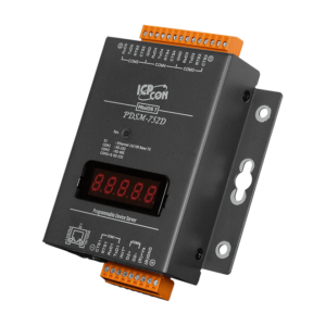 PDSM-752D Programmable (4x RS-232 and 1x RS-485) Serial-to-Ethernet Device Server with LED Display (Metal Case)