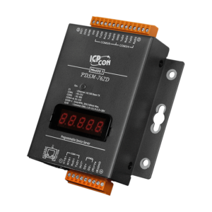PDSM-762D Programmable (5x RS-232 and 1x RS-485) Serial-to-Ethernet Device Server with 1x DI, 2x DO and LED Display (Metal Case)