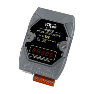 PPDS-720D-MTCP Programmable (1x RS-232 and 1x RS-485) Serial-to-Ethernet Device Server with PoE, Modbus Gateway and LED Display